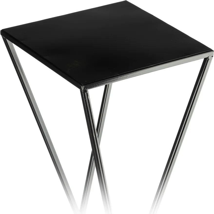 STOJAN NA KVETINÁČ LOFT3 100X24X24 CM ČIERNA