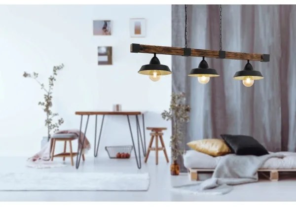 Eglo 44086 - Luster na reťazi OLDBURY 3xE27/60W/230V