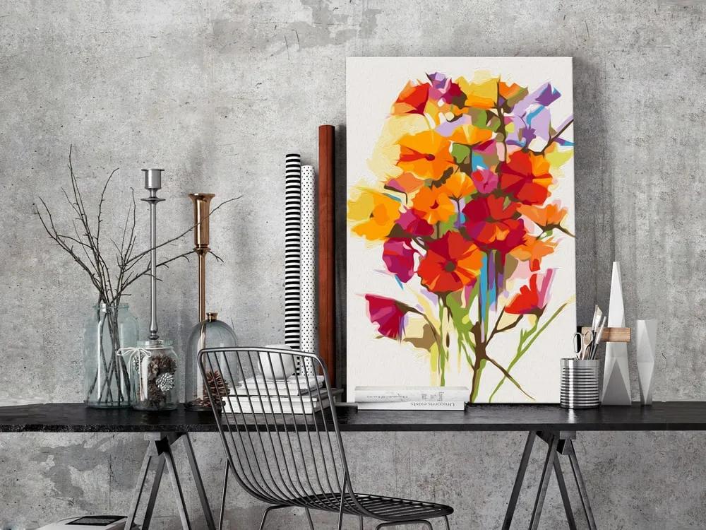 Obraz kvetov maľovaný podľa čísiel - Summer Flowers