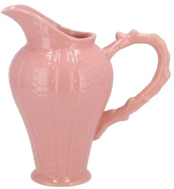 Ružová keramická váza džbán Feel It - 17*10*20 cm