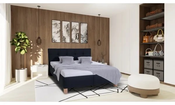 Čalúnená posteľ s úložným priestorom bez matraca MARIA 160x200 cm antracit