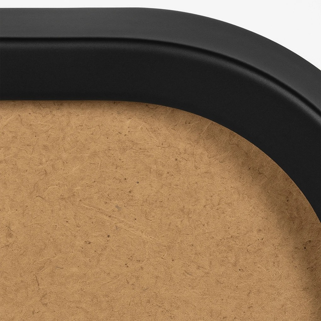 Zrkadlo Gurnee 150x50 cm - čierne matné