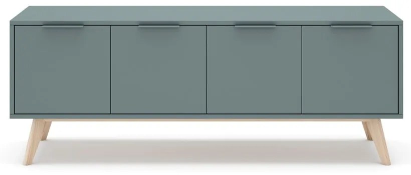 TV stolík sivozelený 140x53x40 cm Pisco – Marckeric