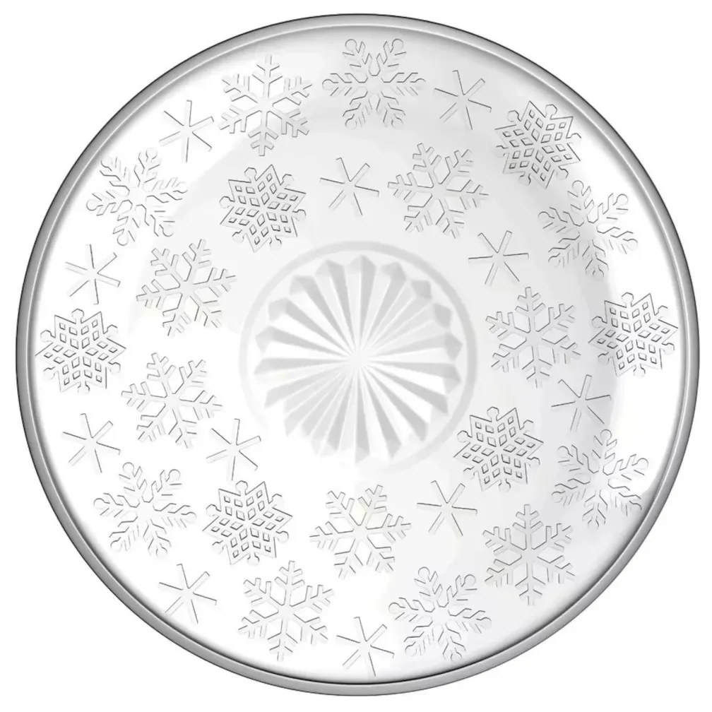 Altom Sklenený dezertný tanier Snowflakes 17,5 cm