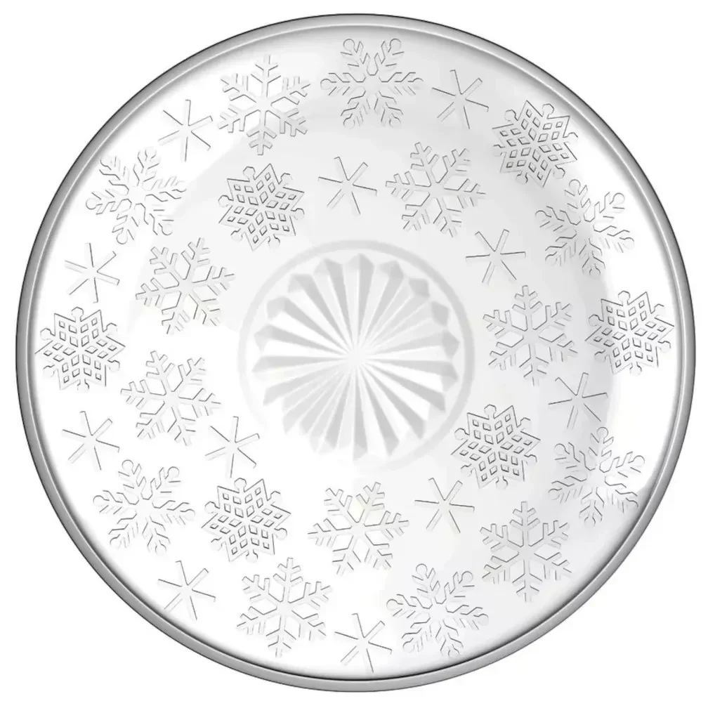 Altom Sklenený dezertný tanier Snowflakes 17,5 cm