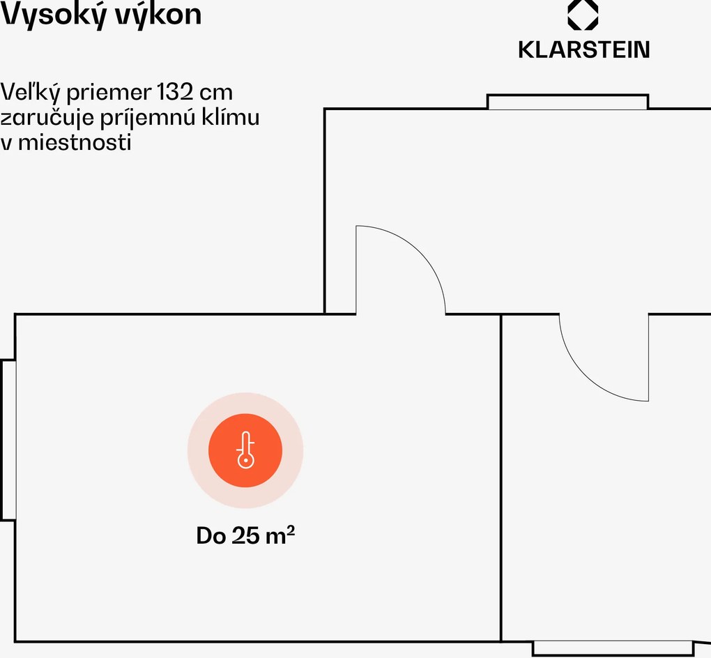 Klarstein Stropný ventilátor El Paso s osvetlením | 132 cm | 35 W | Tichý chod | Drevený