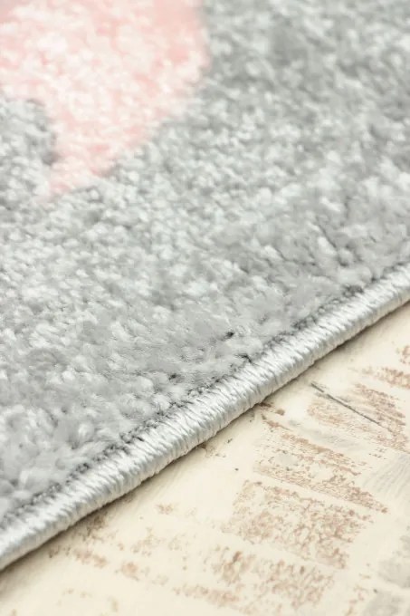 Detský koberec Kiddy 5075GP sivý