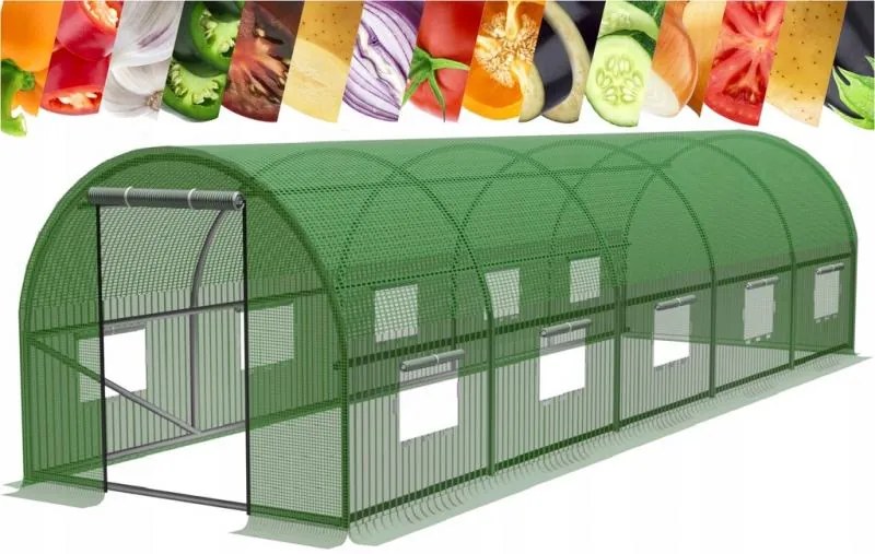 Fóliovník s 5 segmentmi STRETCH 800x300 cm zelený
