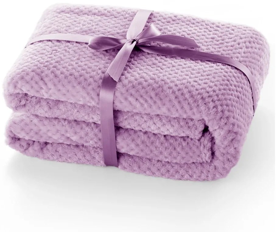 Orgovánovofialová deka z mikrovlákna DecoKing Henry, 70 x 150 cm