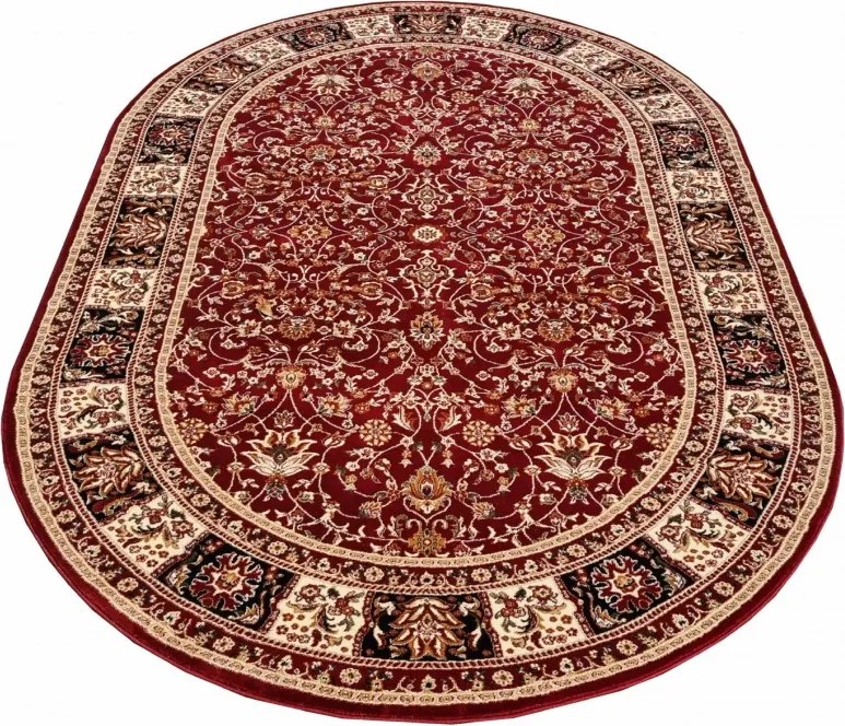 DC Koberec Orient ovál 006 červená Rozmer: 60×100 cm