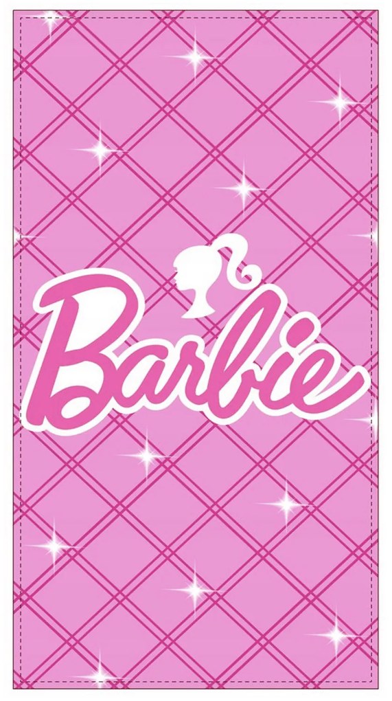 Aptex DETSKÝ BAVLNENÝ UTERÁK BARBIE 70X140 CM VZOROVANÁ