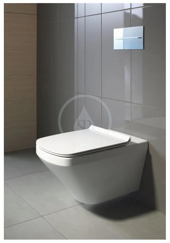 DURAVIT DuraStyle závesné WC, s WonderGliss, biela, 25520900001