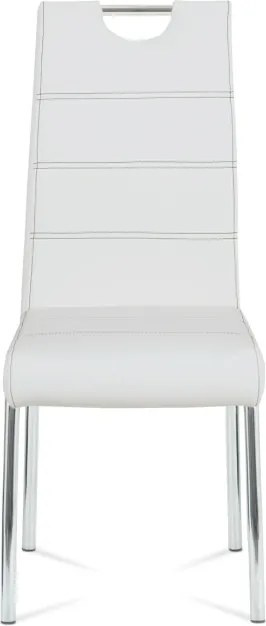 Jedálenská stolička biela HC-484 WT