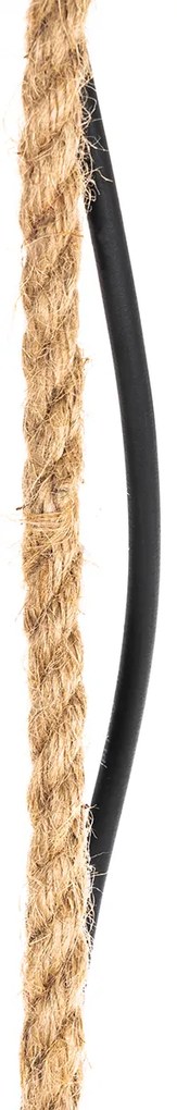 Rustikálne vonkajšie závesné svietidlo ratan 40 cm - Calamus