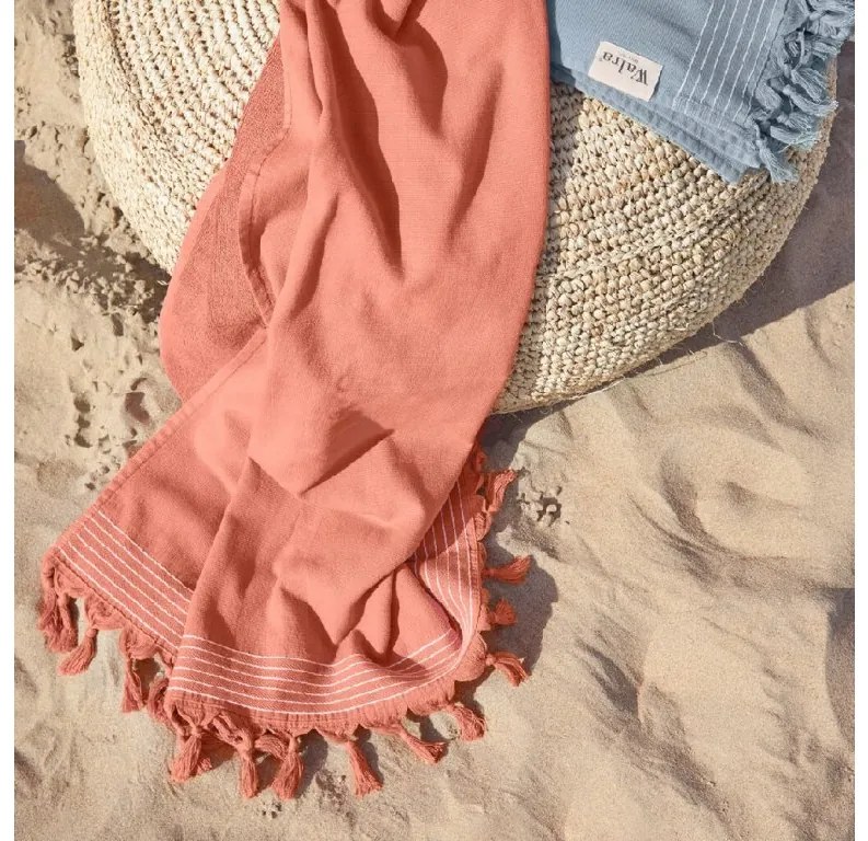 Plážová osuška WALRA koralová 90 x 180 cm, 100% bavlna