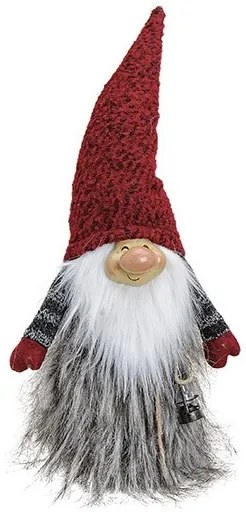 Vianočný LED trpaslík s červenou čiapkou 50 cm
