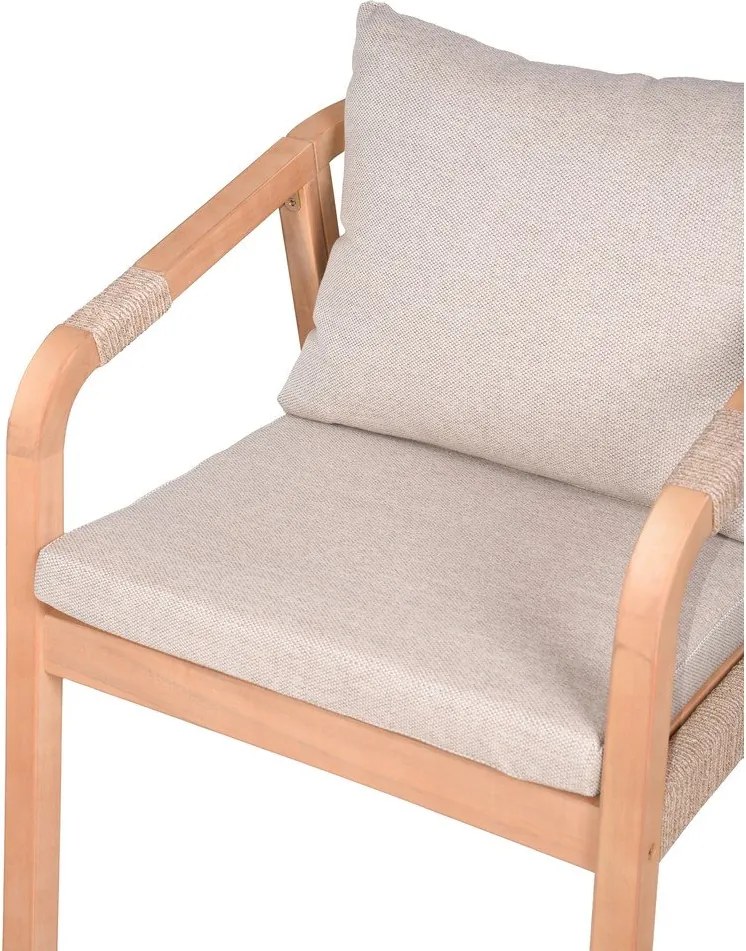 Drevené záhradné stoličky v súprave 2 ks v prírodnej farbe Bogota – Garden Pleasure