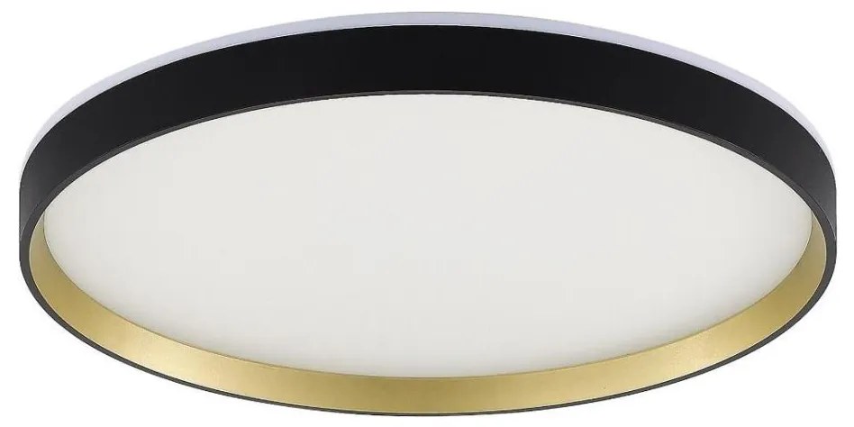 Zuma Line MS750400R-BK&GD-LED RGBW stmievateľné ORBITRAL 32W/230V+8W čierna/zlat