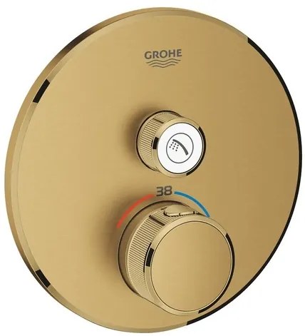 Sprchová batéria GROHE Grohtherm SmartControl bez podomietkového telesa Brushed Cool Sunrise 29118GN0