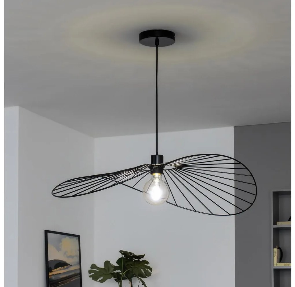 Brilagi - LED luster na lankách CERIA WIRE 1xE27/40W/230V 60x80 cm čierna