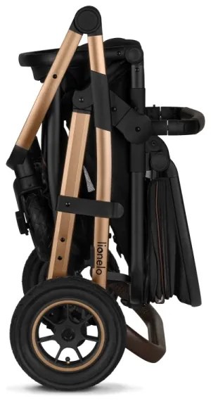 Lionelo - Kombinovaný kočík 3v1 AMBER Čierny Onyx