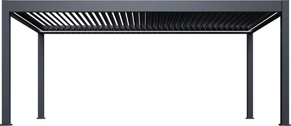 Luxusná ELEKTRICKÁ bioklimatická pergola PRESTIGE 6x4 m, hliník - voľne stojaca