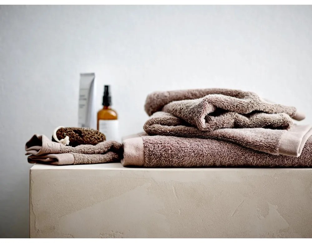 Hnedý uterák z bio bavlny 50x100 cm Comfort Organic - Södahl