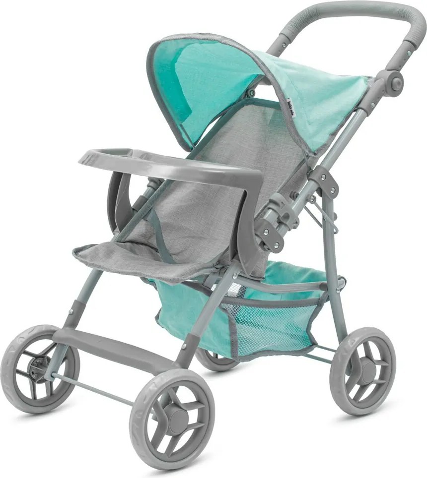 Baby Mix Športový kočík pre bábiky Lana mentolová, 58,5 x 33 x 61,5 cm