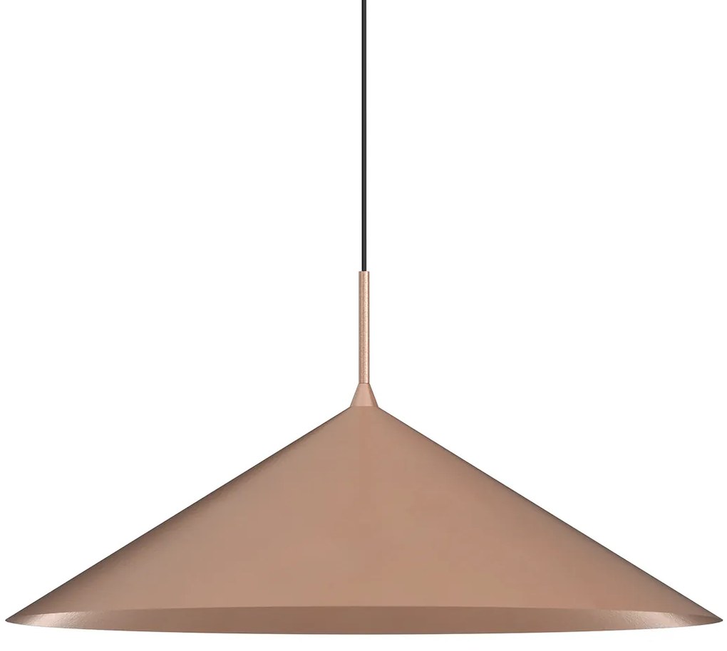 EUlight Závesné svietidlo Capital, 1x medené kovové tienidlo, (fi 60cm), b