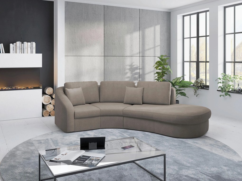 XXXLutz ROHOVÁ SEDAČKA, textil, hnedá Sit & More - Sedačky - 000144017412