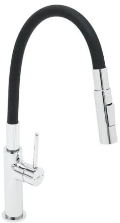 Drezová batéria SAT so silikónovým ramienkom čierna / chróm SATBSD290C2F, 1 ks