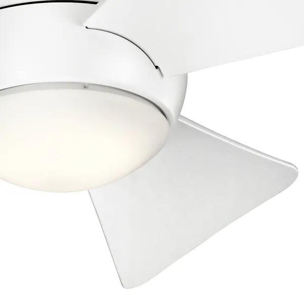 Kichler KLF-SOLA-34-WHT-LED Stmievateľný stropný ventilátor SOLA 10W/230V IP23+DO