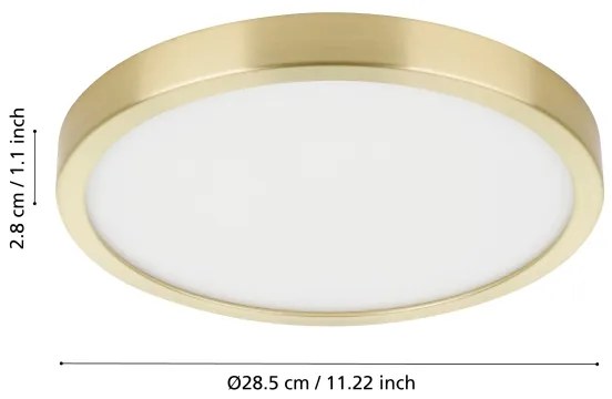 Eglo 900182 - LED stropné svietidlo FUEVA LED/20,5W/230V pr. 28,5 cm