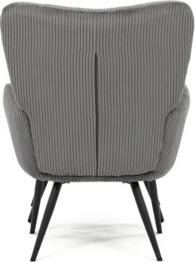 Kreslo sivé s podnožkou AK-L7285 GREY6