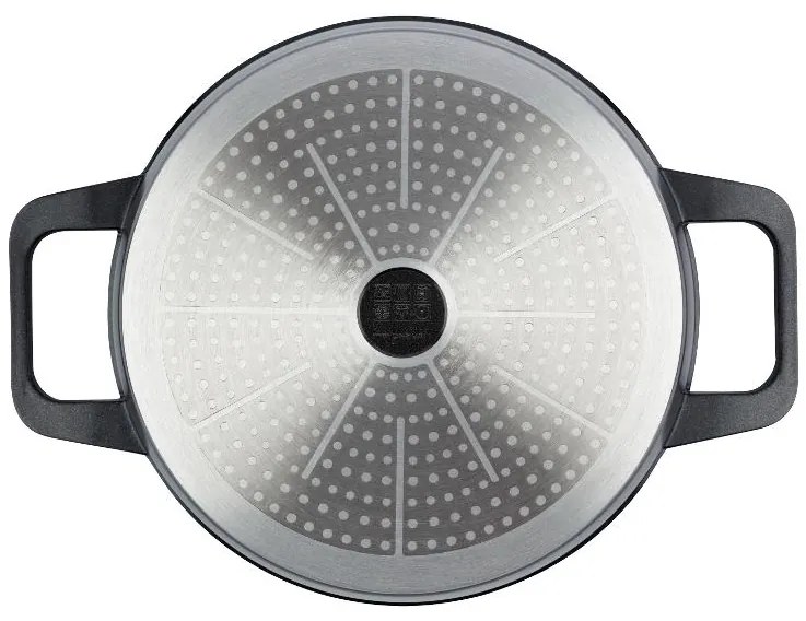 Livarno home Hrniec s pokrievkou, 28 cm (čierna)  (100383587)