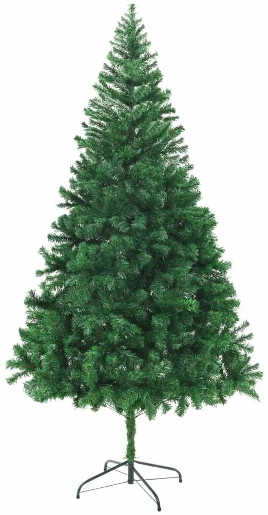 vidaXL Umelý vianočný stromček s hustými vetvičkami 210 cm