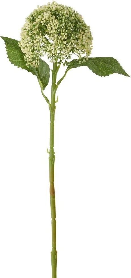 Biela dekoračné kvetina Hortenzie - 51cm