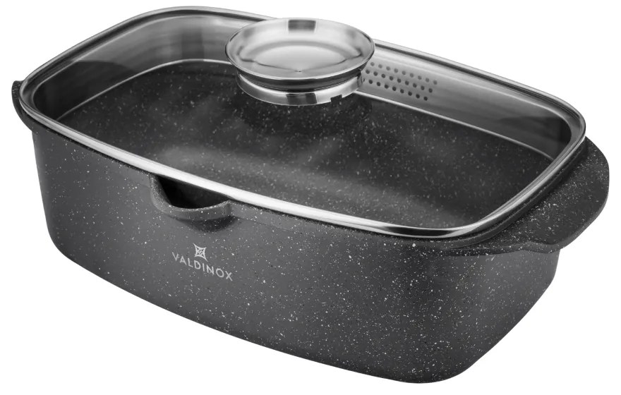 Pekáč s vekom a výlevkou 32x21m 5,7L Valdinox