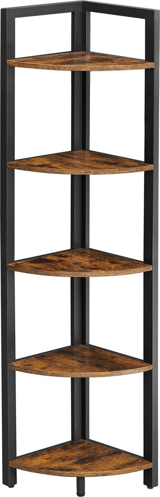 XXXLutz ROHOVÝ REGÁL, hnedá, čierna, uhlíková oceľ, 30/150/30 cm Boxxx - Online Only drobný nábytok - 002543021802