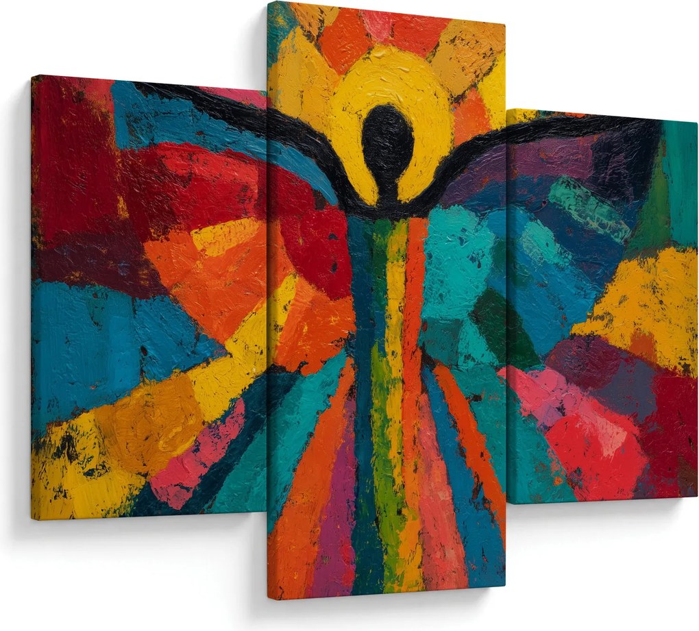 Obraz - Maľovaný anjel (90x60 cm)