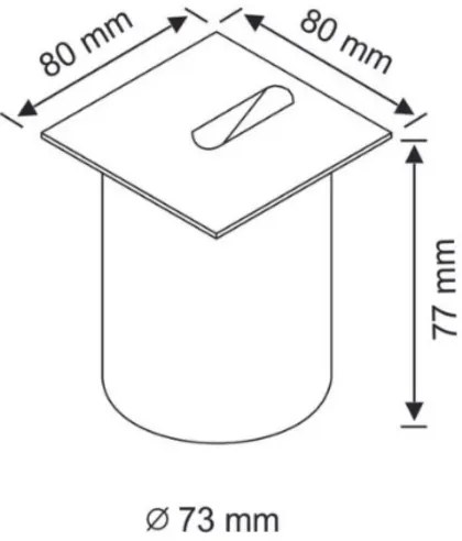 LED Schodiskové svietidlo ESPO LED/3W/230V IP54 matný chróm
