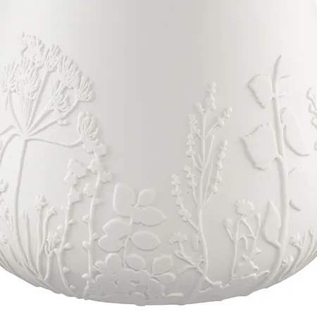 Biela porcelánová váza FLOWERS