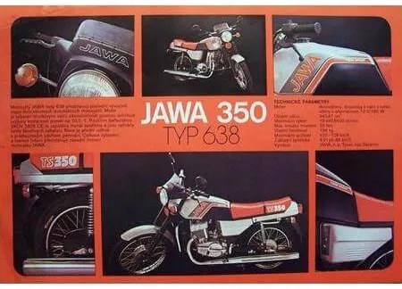 Ceduľa lepší Jawa 350 Typ 638