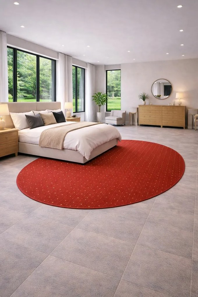 Vopi, Kusový koberec Udinese terra ovál, 120x170, oranžová, chodba / predsieň