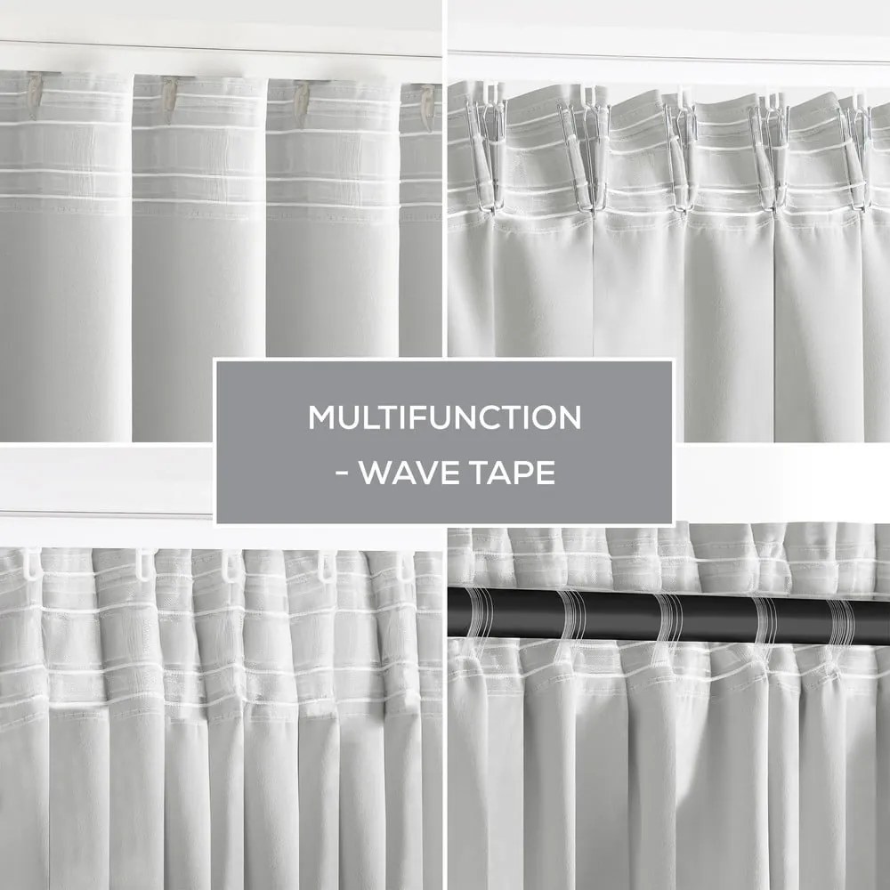 Biely termo/dimout záves 140x245 cm Kierra – Restilo