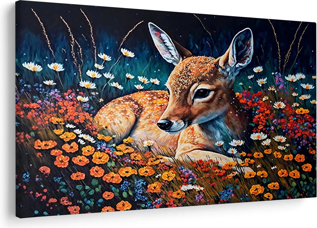 Obraz - Maľované srne (90x60 cm)