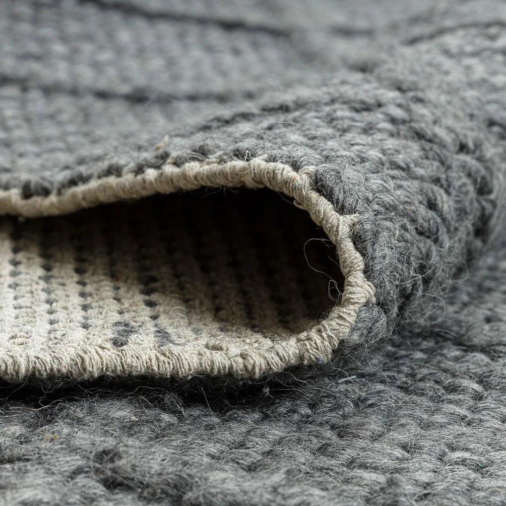 Dywany Łuszczów, Kusový koberec Tahar 99001K antra, 120x180, šedá, obývacia izba