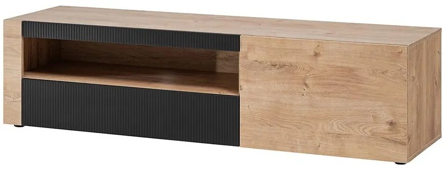 TV stolík Aron dub Ribbeck/Čierna