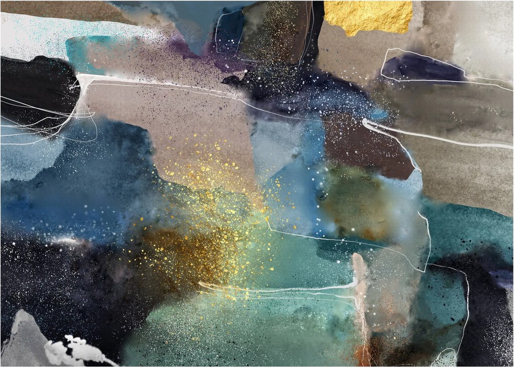 Obraz - Akvarelová abstrakcia (70x50 cm)