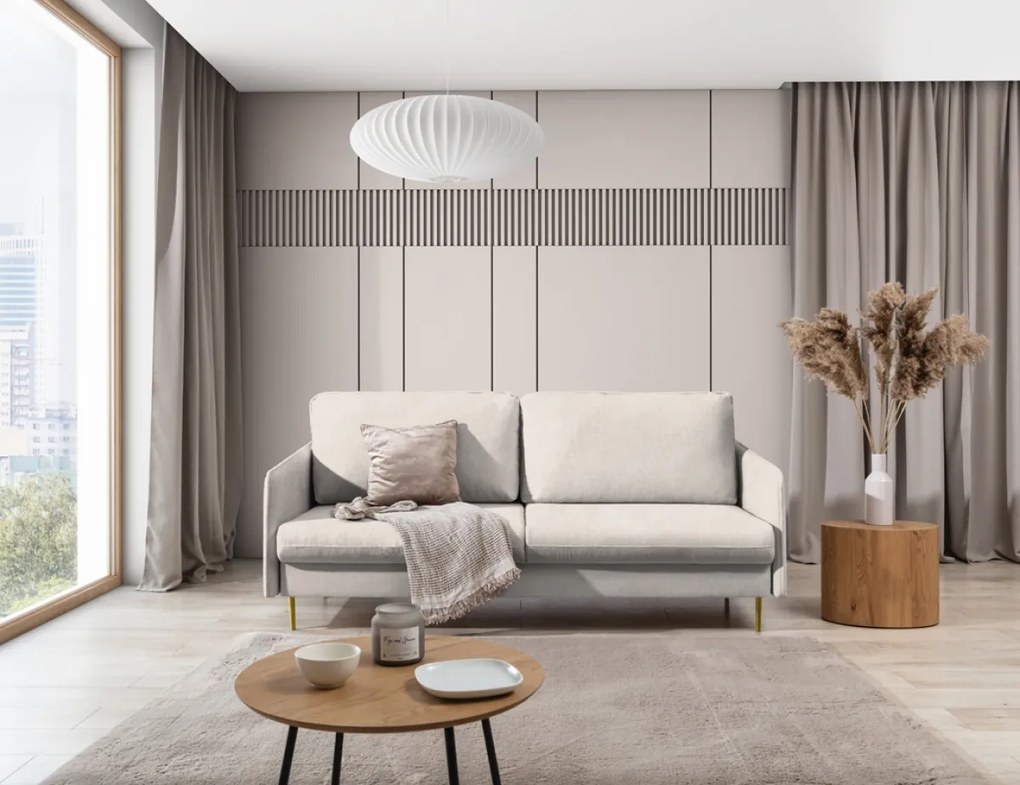 Rozkladacia pohovka Taila - Loft 01 / zlaté nožičky